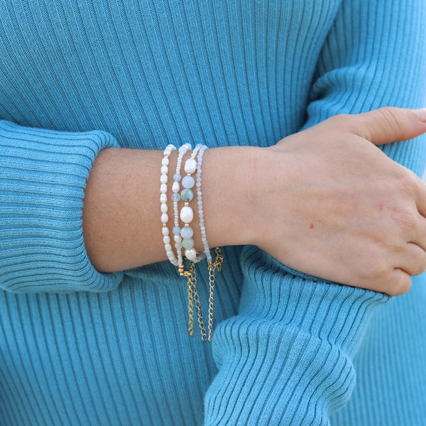 Hydra Delicate Bracelet-Pearl-OS