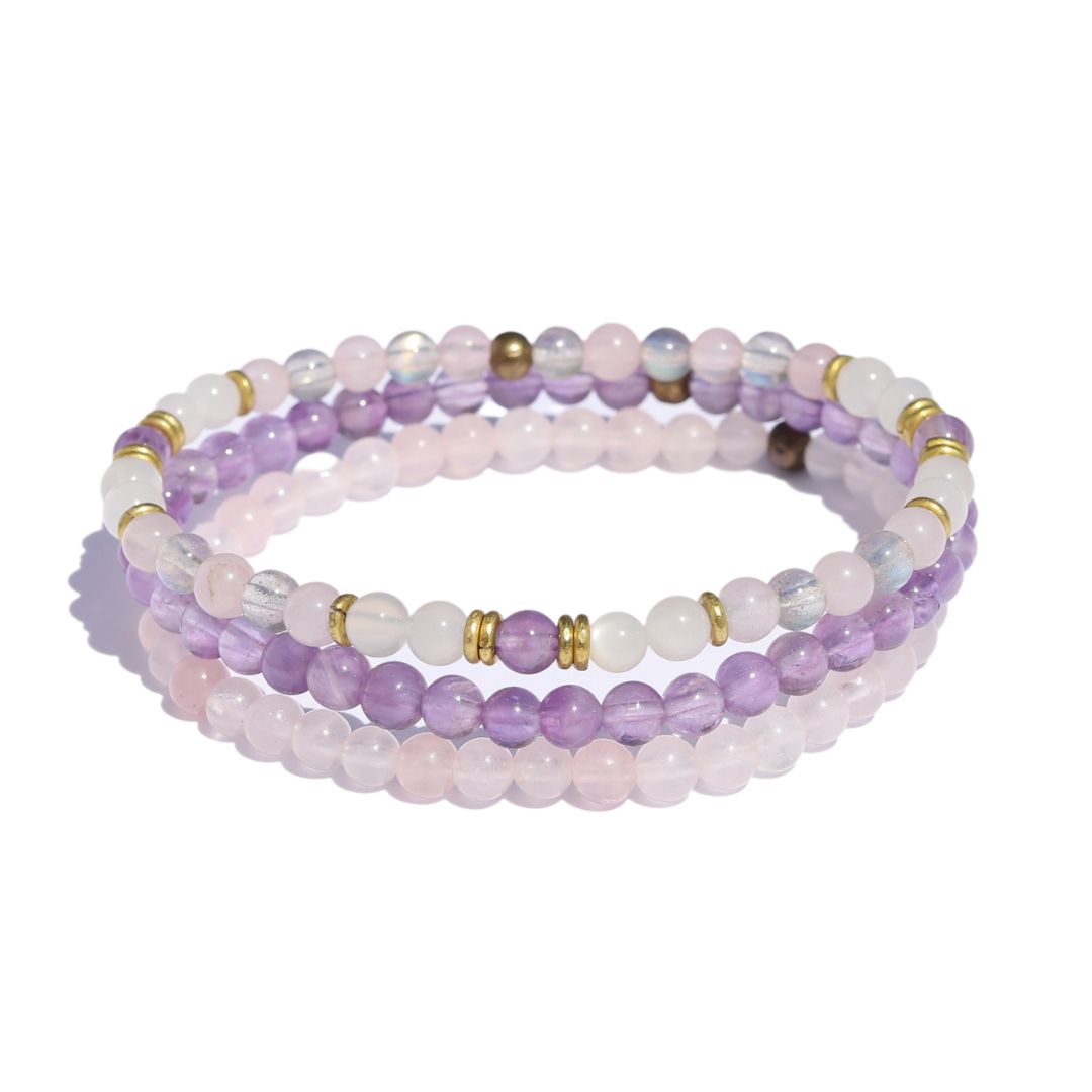 Divine Feminine Crystals Bracelet Set