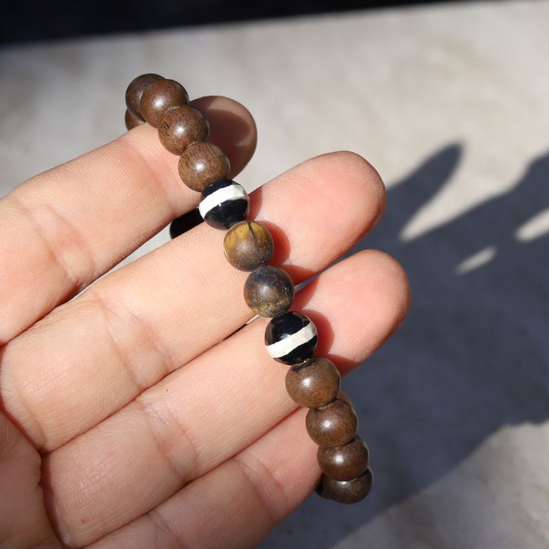 Ebony & Tigers Eye Bracelet *Final Sale*