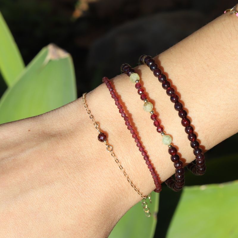 Garnet & Tsavorite Bracelet