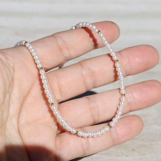 Genuine Vegan Pearl Necklace