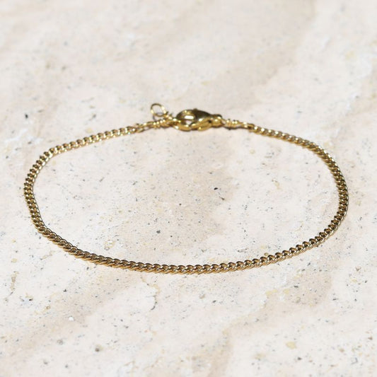 Glam Gold Plated Chain Anklet