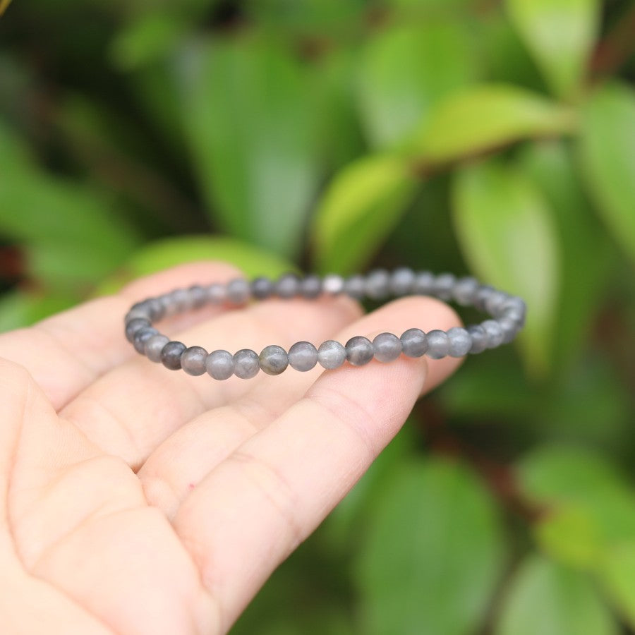 Grey Cloudy Quartz Delicate Bracelet *Final Sale*