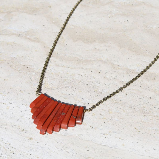Grounding Red Jasper Stone Necklace *Final Sale*
