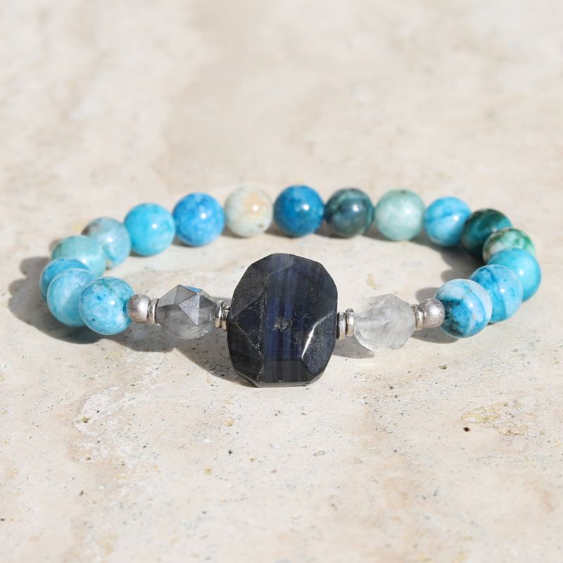 Hemimorphite & Labradorite Bracelet *Final Sale*
