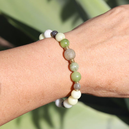 Jade and Labradorite Bracelet *Final Sale*