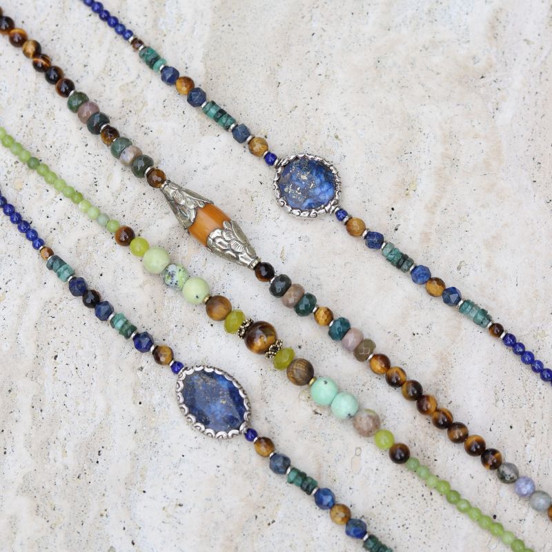Jade & Tiger's Eye Necklace *Final Sale*