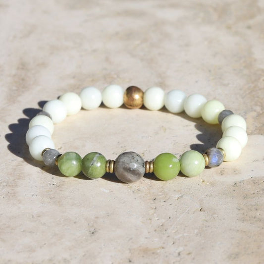 Jade and Labradorite Bracelet *Final Sale*