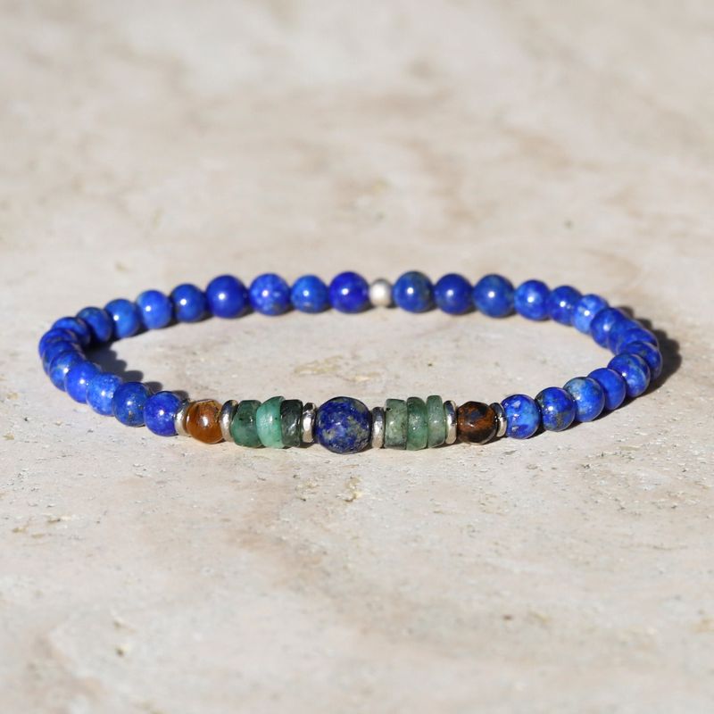 Lapis Lazuli & Emerald Bracelet *Final Sale*