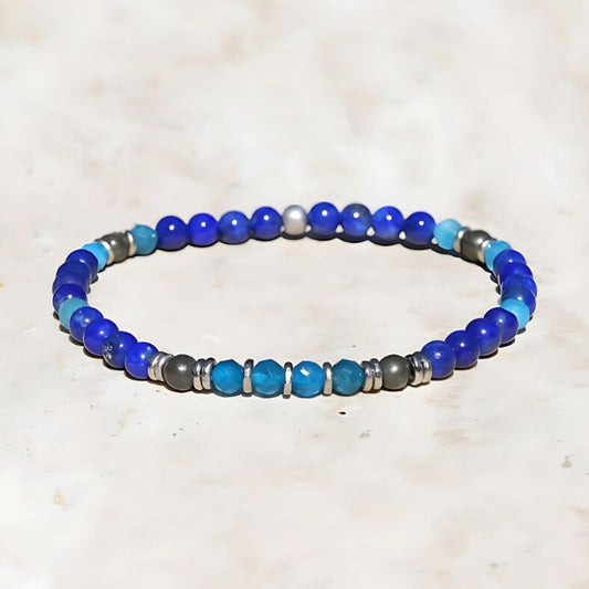 Lapis Lazuli Apatite Bracelet