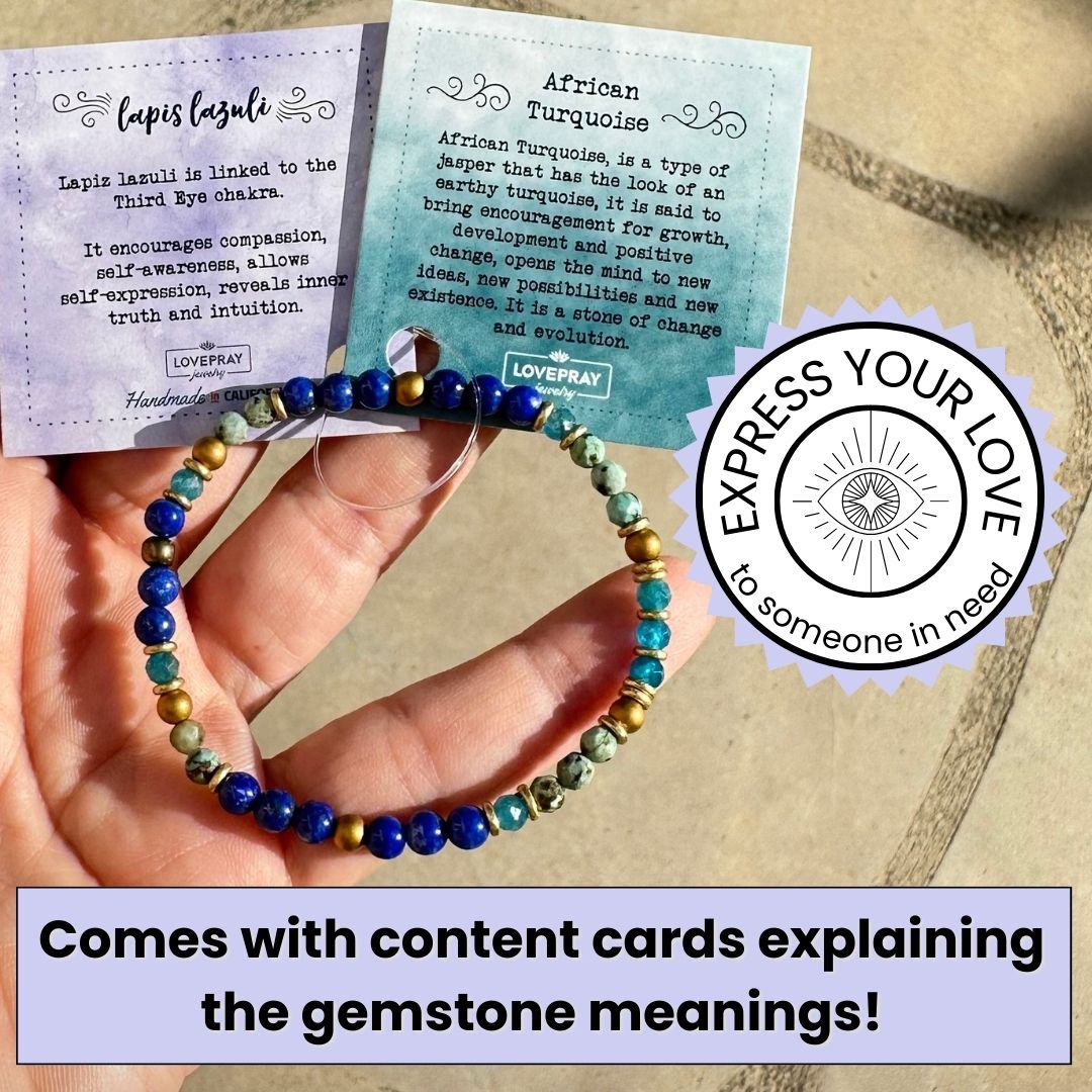 Genuine Fluorite Amethyst and Aventurine delicate bracelet with meaning cards 