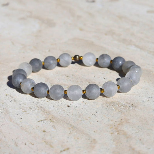 Matte Cloudy Quartz Bracelet *Final Sale*