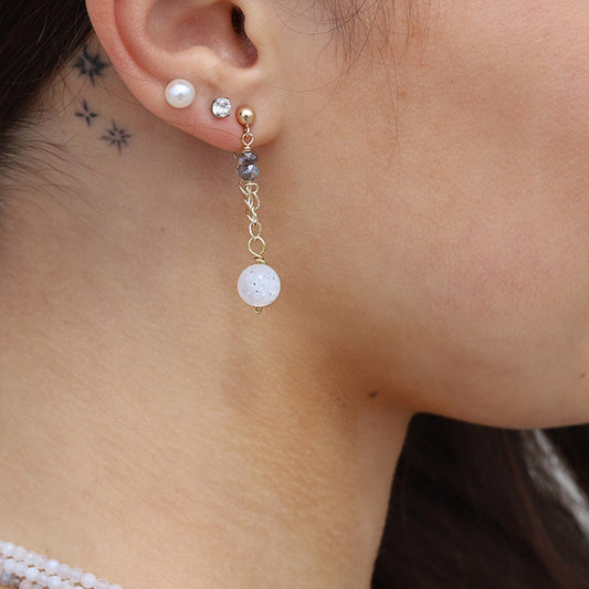Moonstone and Labradorite Earrings