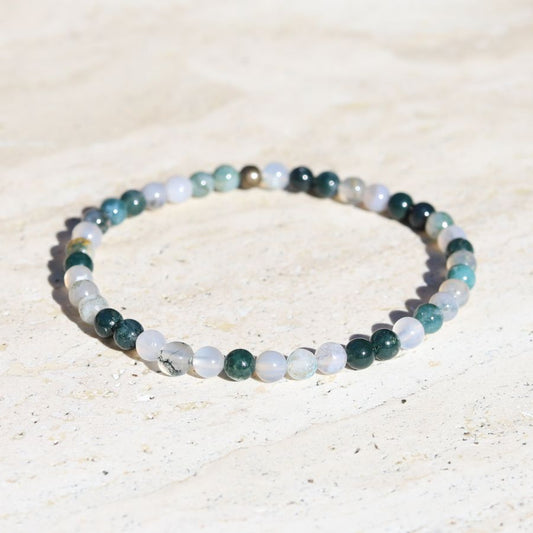 Moss Agate Bracelet- *Final Sale*