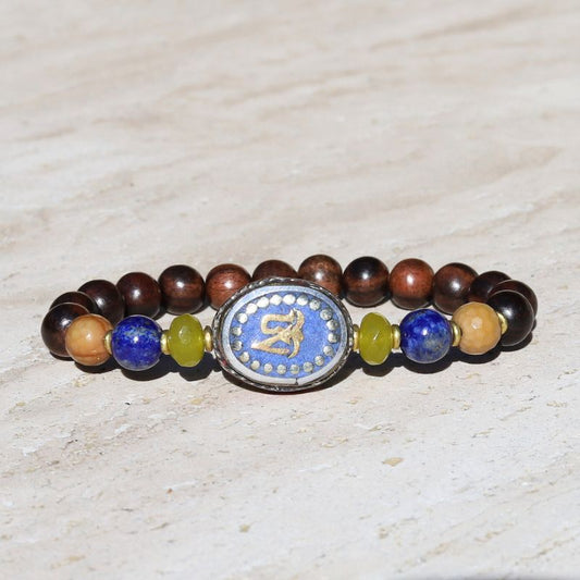Om Lapis Lazuli & Ebony Bracelet *Final Sale*