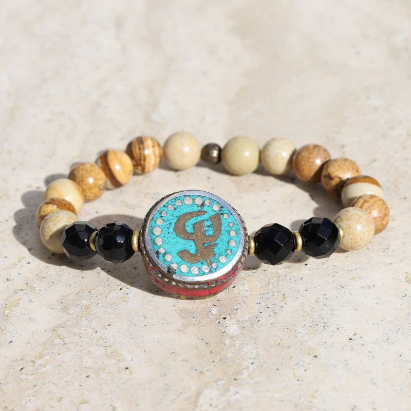 Om Onyx & Jasper Bracelet *Final Sale*