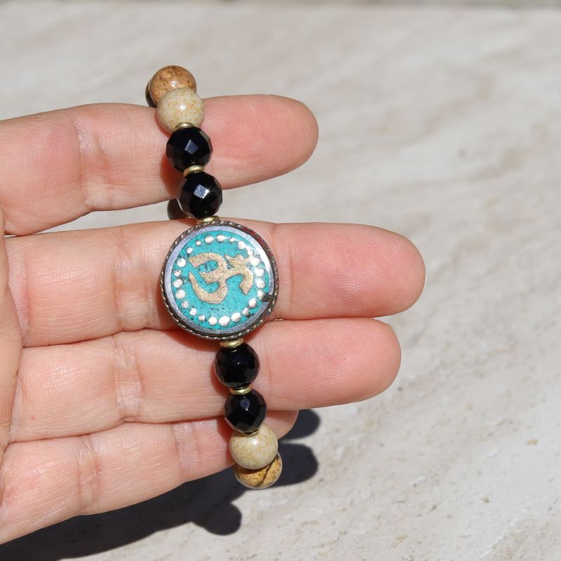 Om Onyx & Jasper Bracelet *Final Sale*