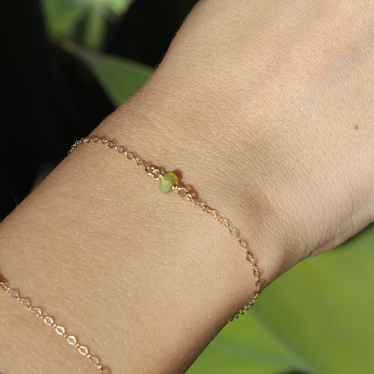Peridot Birthstone Bracelet