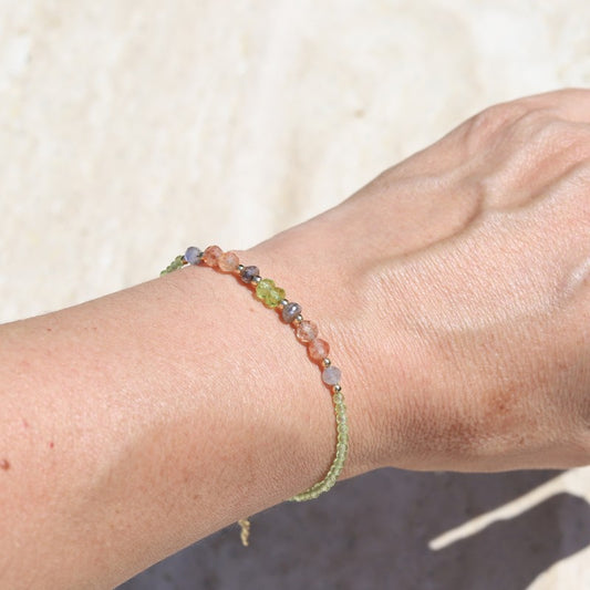 Peridot & Sunstone Luxury Bracelet