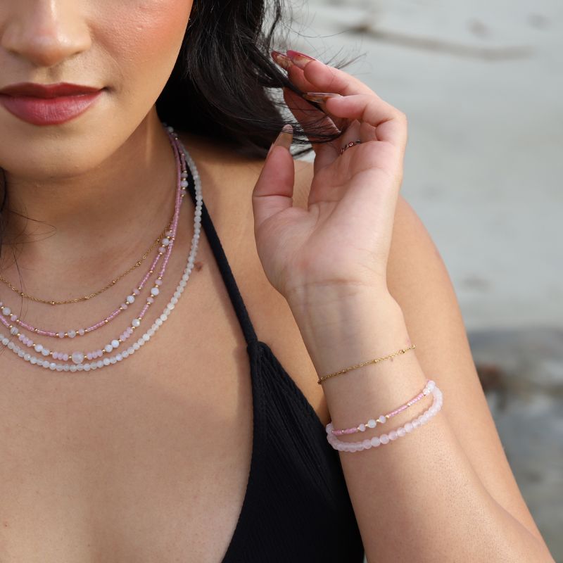 Pink Moonstone Bracelet - Main Image