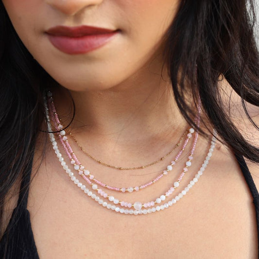 Pink Moonstone Necklace *Final Sale*