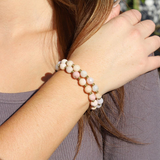 Pink Opal Mala Bracelet *Final Sale*