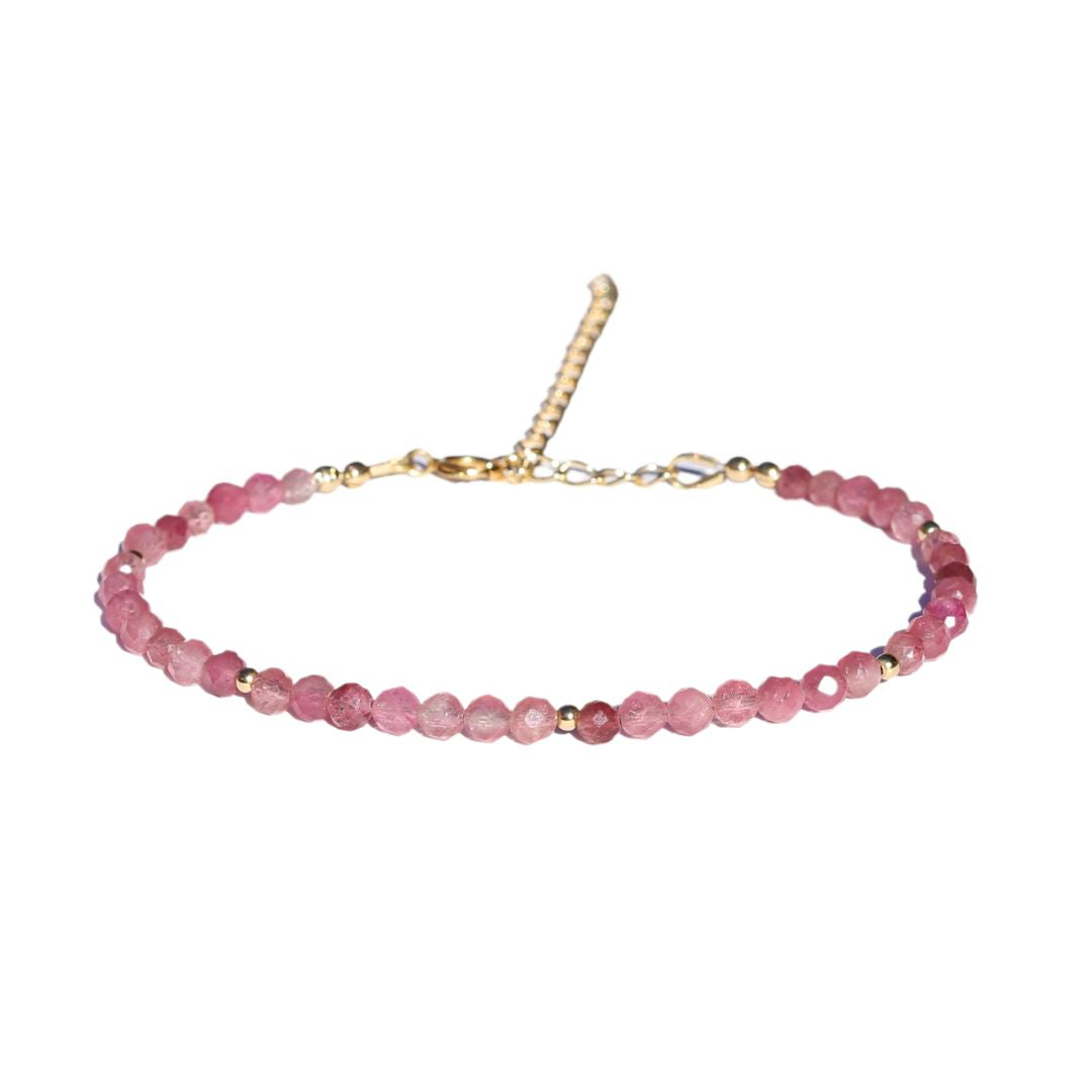 Pink Tourmaline Delicate Luxury Bracelet