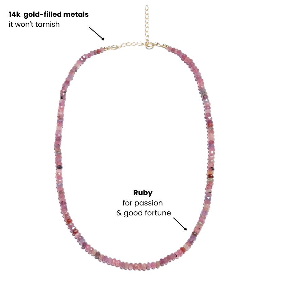 Raw Ruby Luxury Necklace