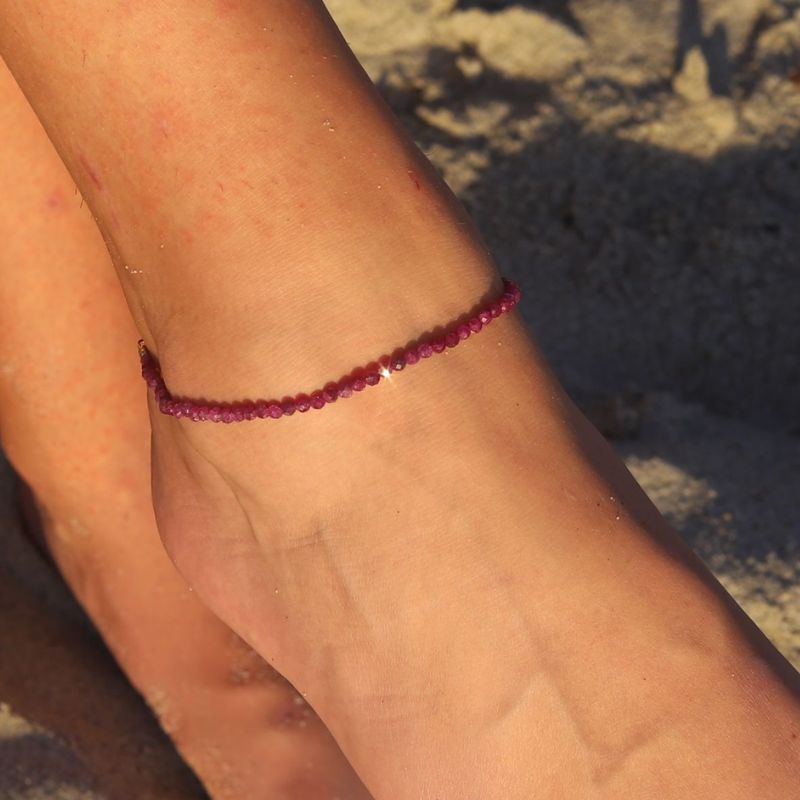Ruby Delicate Luxury Anklet