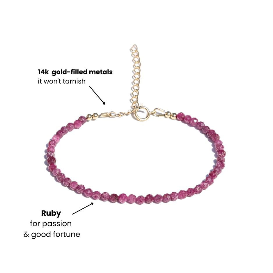 Ruby Delicate Luxury Bracelet