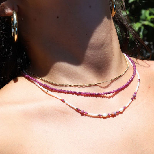 Ruby Necklace Set