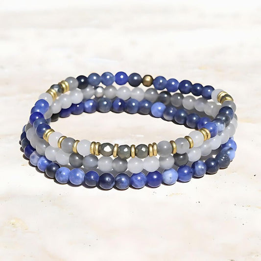 Sodalite Bracelet Set