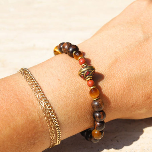 Tiger's Eye & Ebony Bracelet *Final Sale*