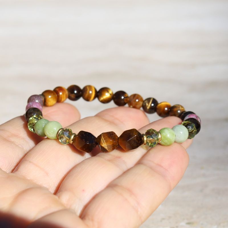 Tiger's Eye & Tourmaline Bracelet *Final Sale*