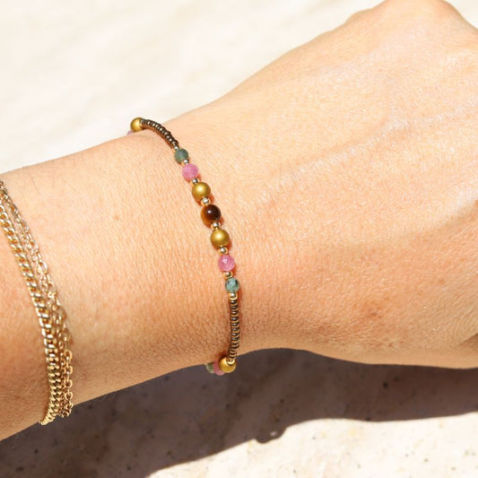 Tourmaline and Hematite Bracelet