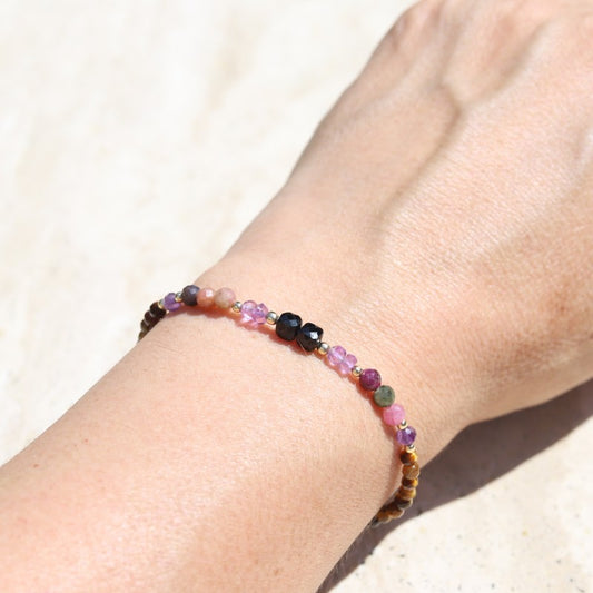 Tourmaline & Amethyst Luxury Bracelet