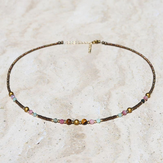 Tourmaline and Hematite Necklace