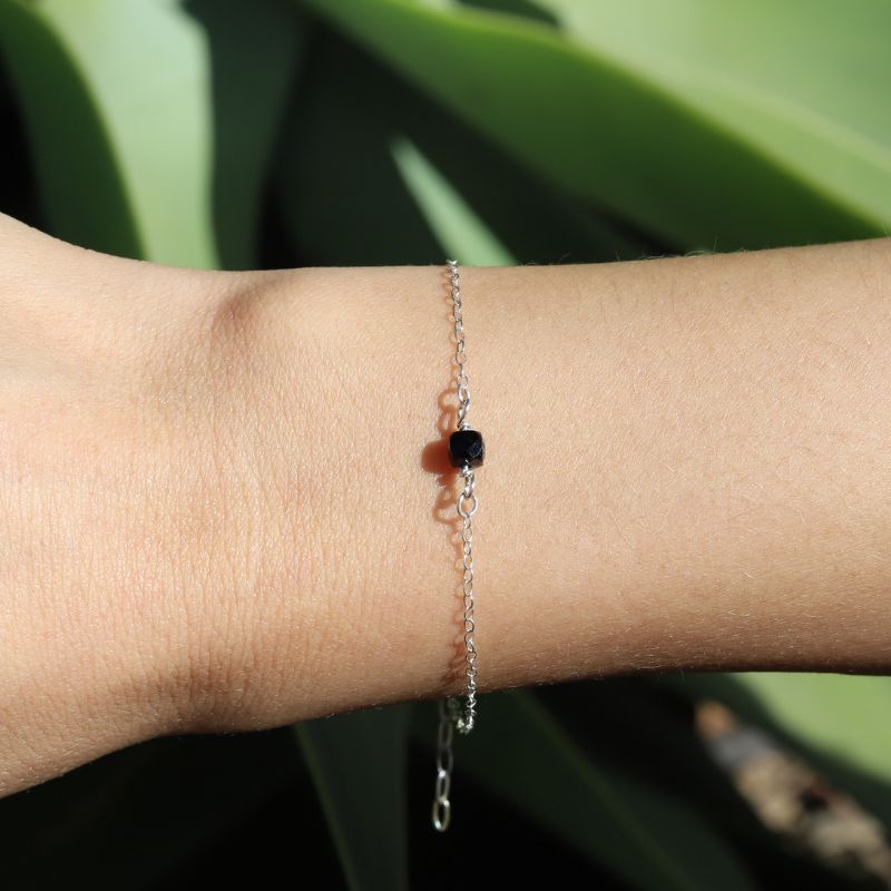 Tourmaline Sterling Silver Bracelet - October