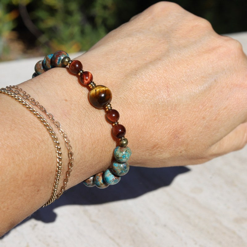 Tiger's Eye & Agate Bracelet *Final Sale*