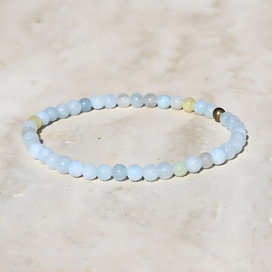 aquamarine delicate bracelet