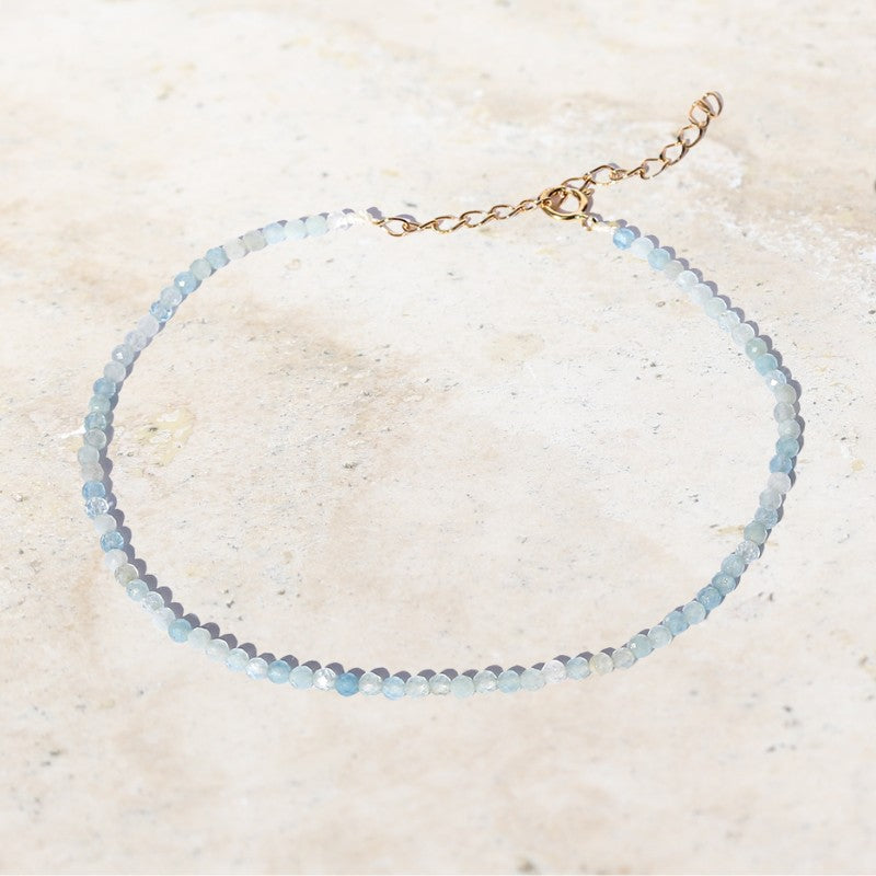 Aquamarine Delicate Luxury Anklet