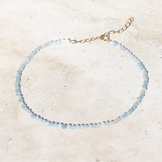 Aquamarine Delicate Luxury Anklet