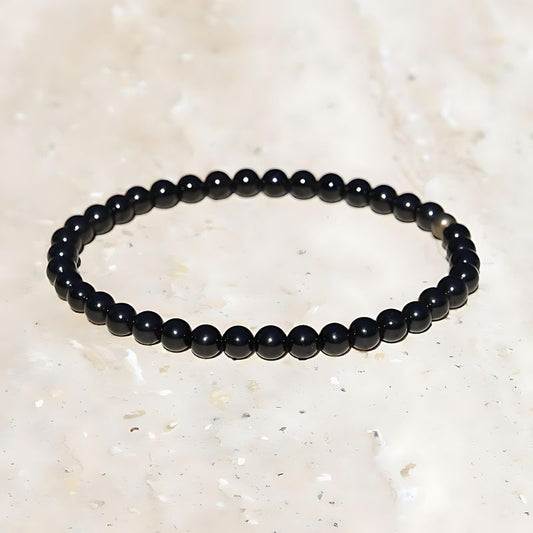black tourmaline delicate bracelet