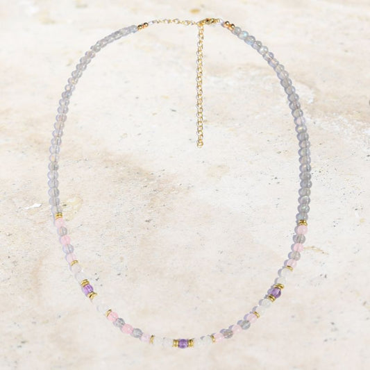 divine feminine rose quartz necklace