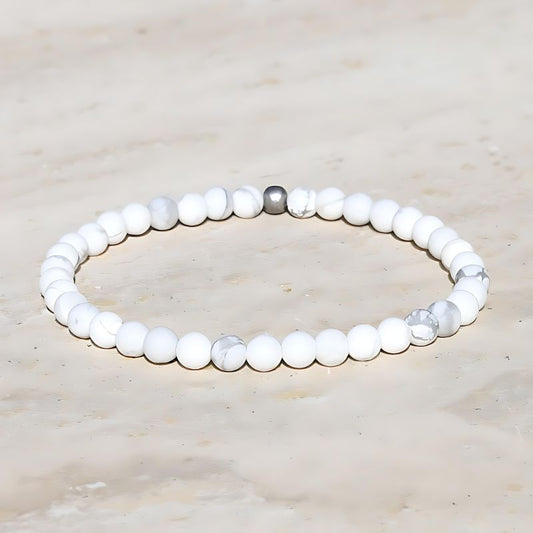 howlite matte bracelet