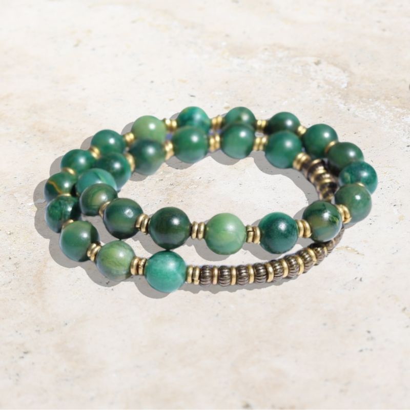 jade wrist mala