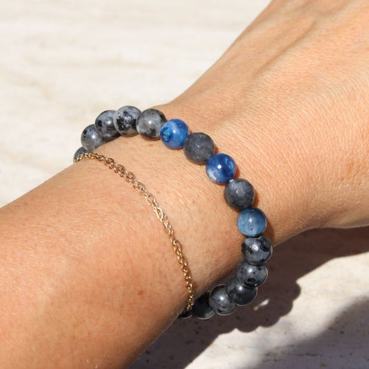 Larvikite and Kyanite Bracelet *Final Sale*