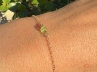 Peridot Birthstone Bracelet