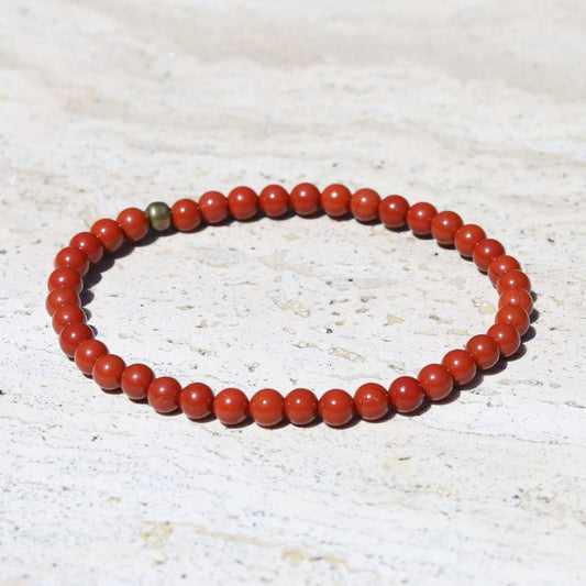 Delicate 'Root Chakra' Red Jasper Bracelet