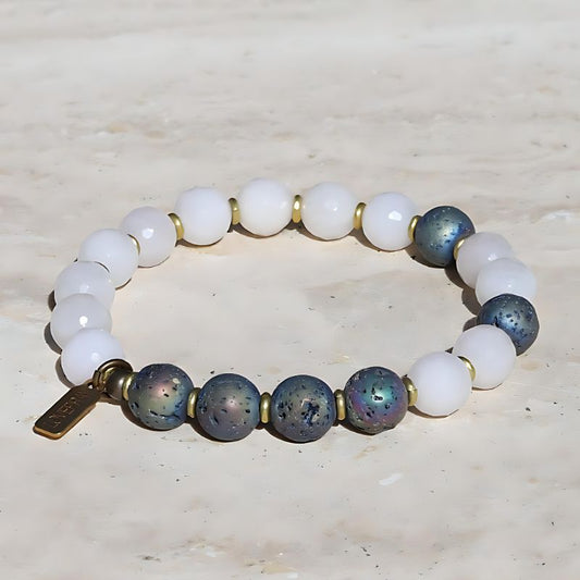 rose quartz essential oil bracelet
